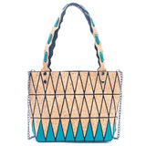 Geometric Cork Tote