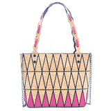 Geometric Cork Tote