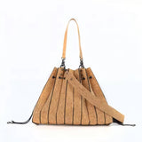 Unique Accordion Cork Bag 2 in 1