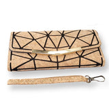 Geometric Cork wallet Trifold