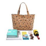 Geometric Cork Tote
