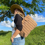 Geometric Cork Tote