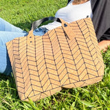 Geometric Cork Tote