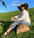 Unique Accordion Cork Bag 2 in 1