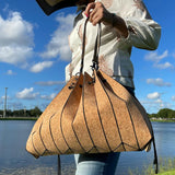 Unique Accordion Cork Bag 2 in 1