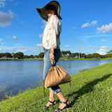 Unique Accordion Cork Bag 2 in 1
