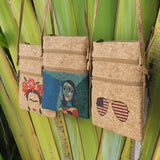Handmade Cork crossbody bag vegan sustainable organic eco friendly gifts