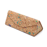 Cork Foldable glasses case, cork hard Case