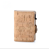 Cork Pop up wallet RFID
