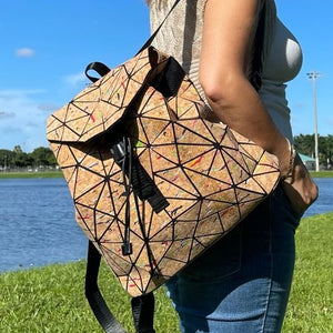 Geometric Cork Backpack