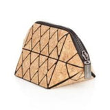 Geometric Cork Clutch, Cosmetic Bag